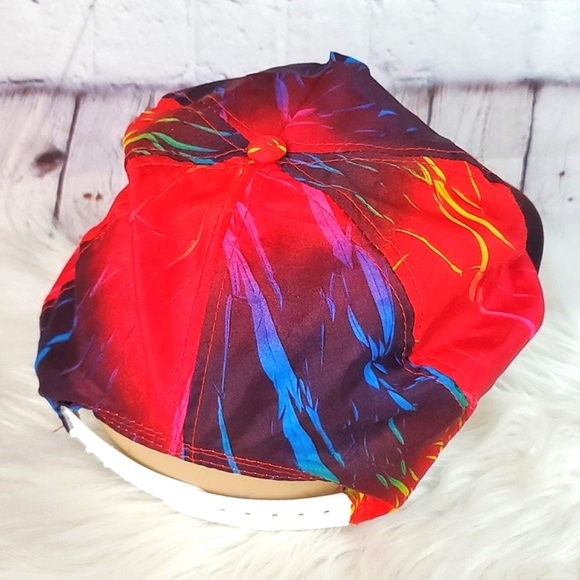 Vintage 80s Hawaii Volcano Lava Tropical Adjustable Snapback Hat Cap Unisex - Picture 7 of 15